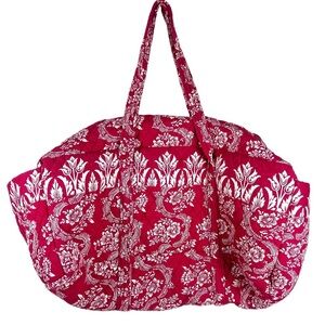 THE CHANDLER COLLECTION Red & White Floral Duffle Bag